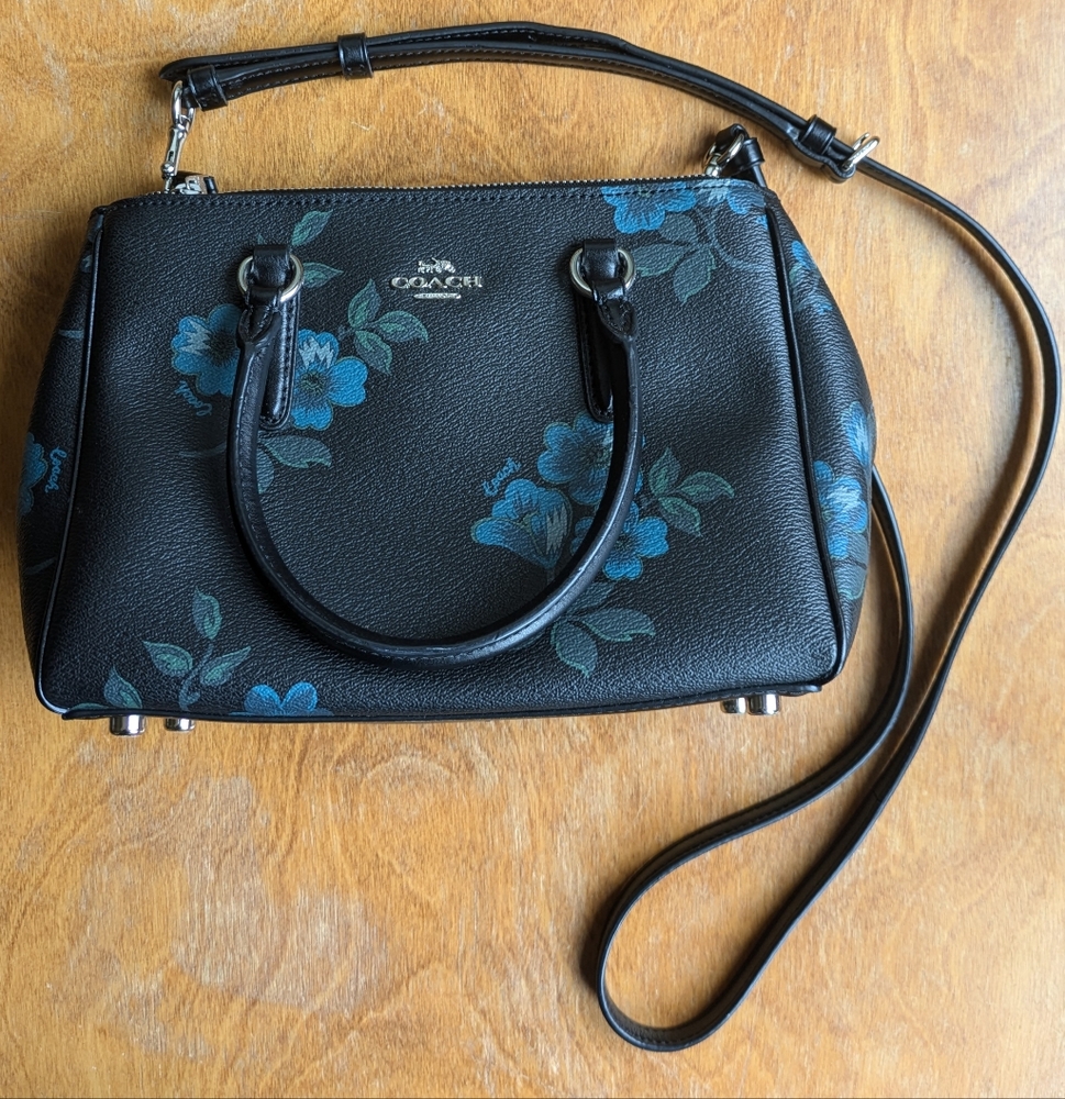 Coach Black Floral Women's Bag